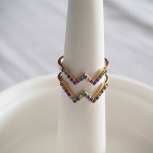 Elizabeth & James multi color ring